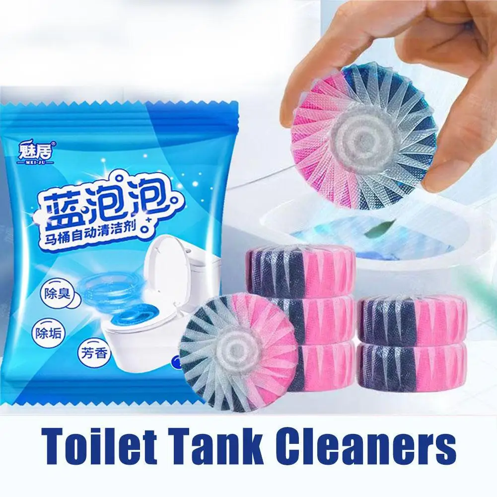 

10/5/1PCS Toilet Bowl Cleaner Drain Tank Rose Fragrance Tablet Freshener Deodorization Stain Remover Bathroom Cleaning Agent