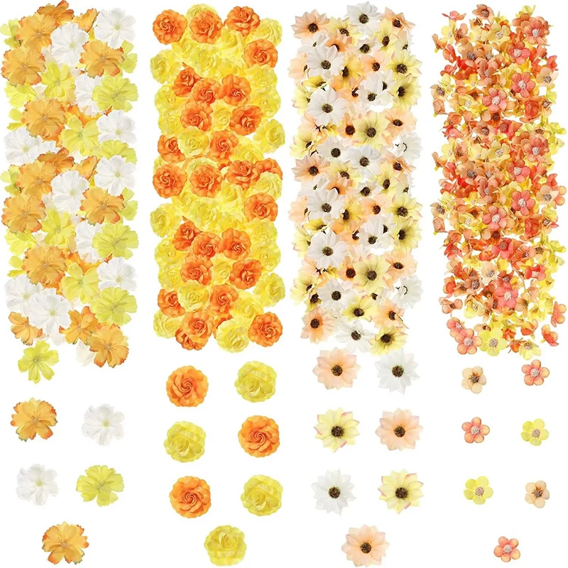 50 Stück Mini-Mix Künstliche Rosenblütenköpfe Seidenblumen für Heimdekoration Hochzeitsdekoration Bastelbedarf Kranz Geschenke Zubehör – Detail 12