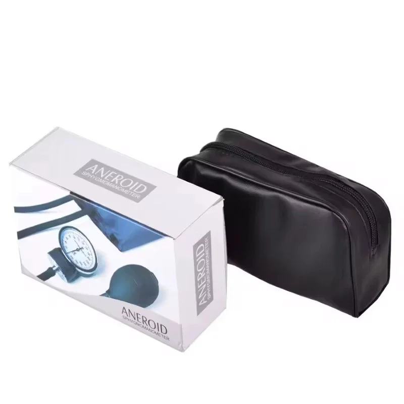 Blood Pressure Monitor Gauge Stethoscope Aneroid Tensiometer Baumanometer Meter Kit Manual Arm Tonometer Car Emergency Kit blood pressure monitor