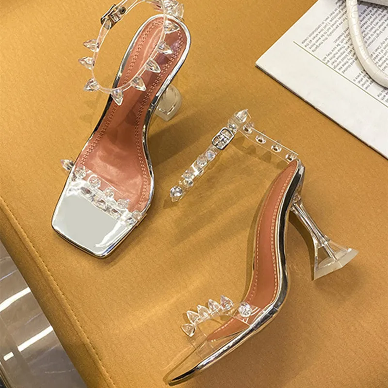 Summer Transparent Women Platform High Heel Gladiator Sandals