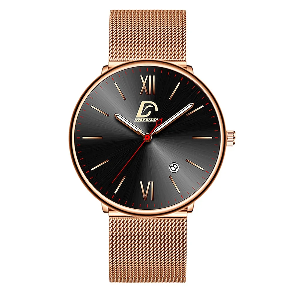 

Style Student Watch Luminous Watch 2023 Explosive Men's Stainless Steel Calendar Business Watch Korean Version Simple