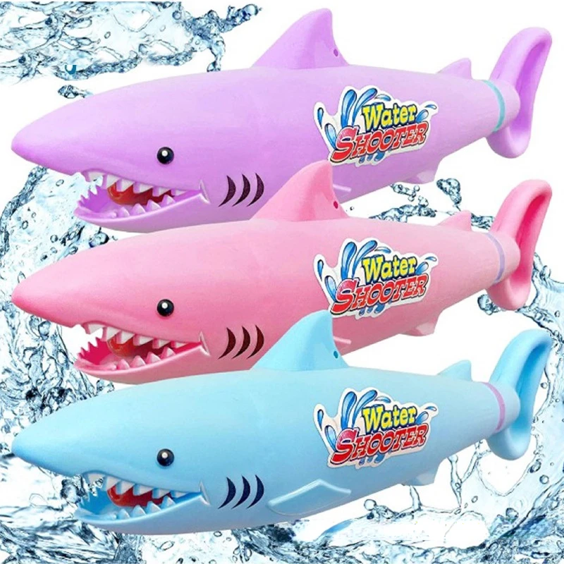 

Cartoon Shark Water Gun Water Cannon Summer Outdoor Beach Water Fight Squirt Gun Parent-child Interactive Pool Toys