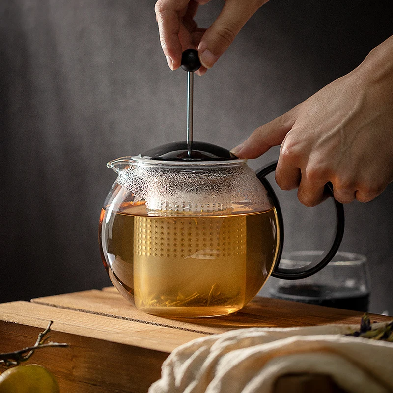 

Bodum Burton imported glass teapot heat-resistant household flower teapot filter kettle 1000ml Assam.