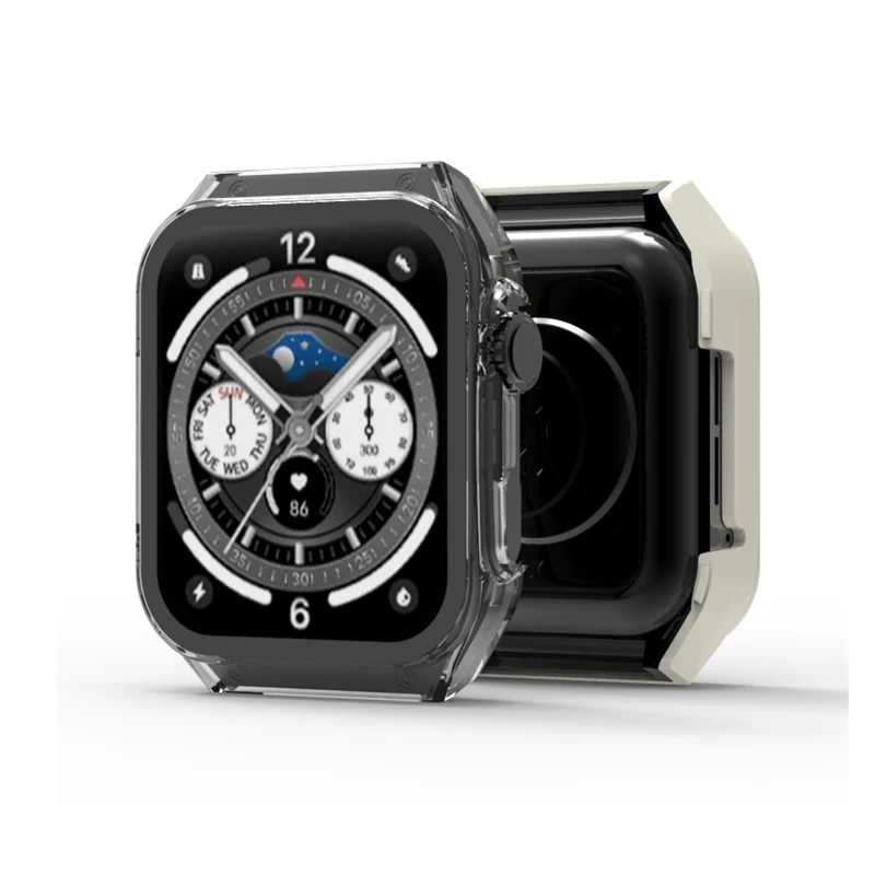 Durable Smartwatch Screen Protector Frame Case - Sleek Protective Cover