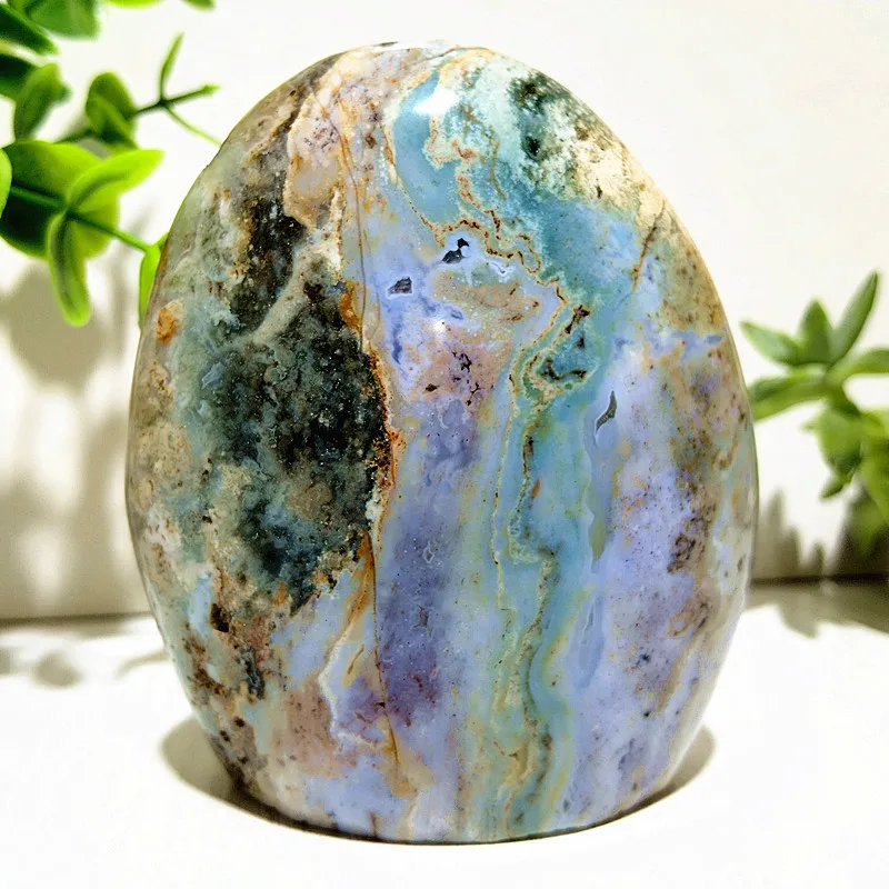 Natural Stone Ocean Jasper Crystal Freeform Display Home Room Decor Ornaments And Spiritual Meditation Reiki Healing 5