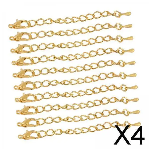 

2-4pack 10x Extender Chain Jewelry Making Findings Holiday Gifts Bracelet