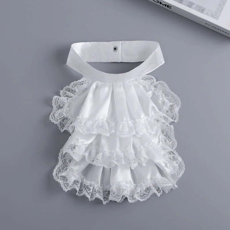 Gericht Abnehmbare Spitze Rüschen Gefälschte Kragen Layered Neck Kragen Party Kleid Dekorative Krawatte Cosplay Requisiten Zubehör – Detail 11