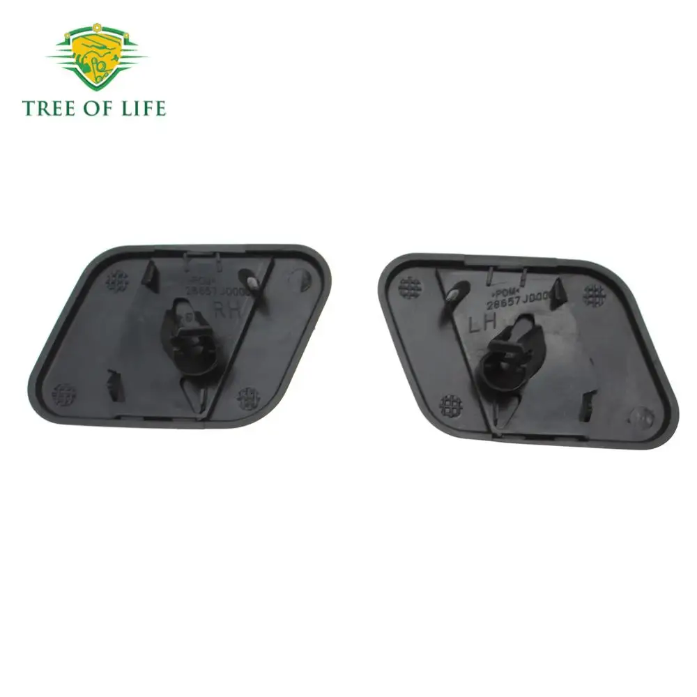 28658-JD000 28659-JD000 닛산 Qashqai J10 용 앞 범퍼 전조등 와셔 스프레이 노즐 커버 캡 2006 2007 2008 2009 2010