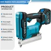 Straight U Staples Brushless Nail Gun Battery Powered Wireless Cordless Electric Stapler for Makita 18V Battery Woodworking 4