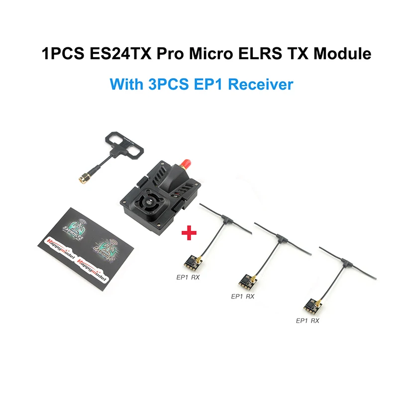 Radio ELRS ES24TX Pro + Récepteurs EP1/EP2 2.4GHz