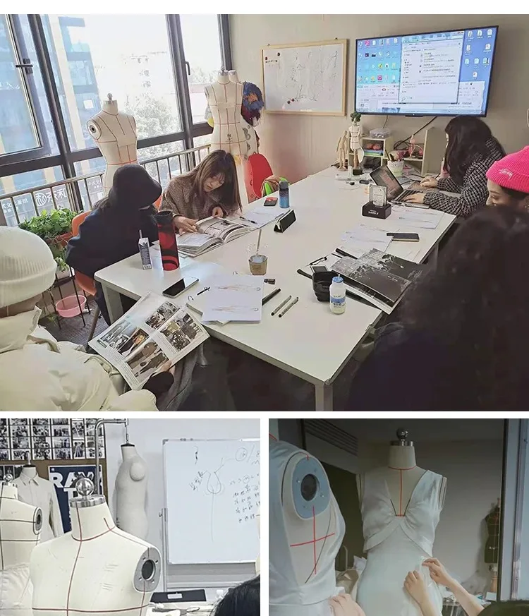 Sewing Female Tailor Mannequin Body for Clothes Design and Bust Dress Form Stand Metal Base Model Mannequin Display Stand AA