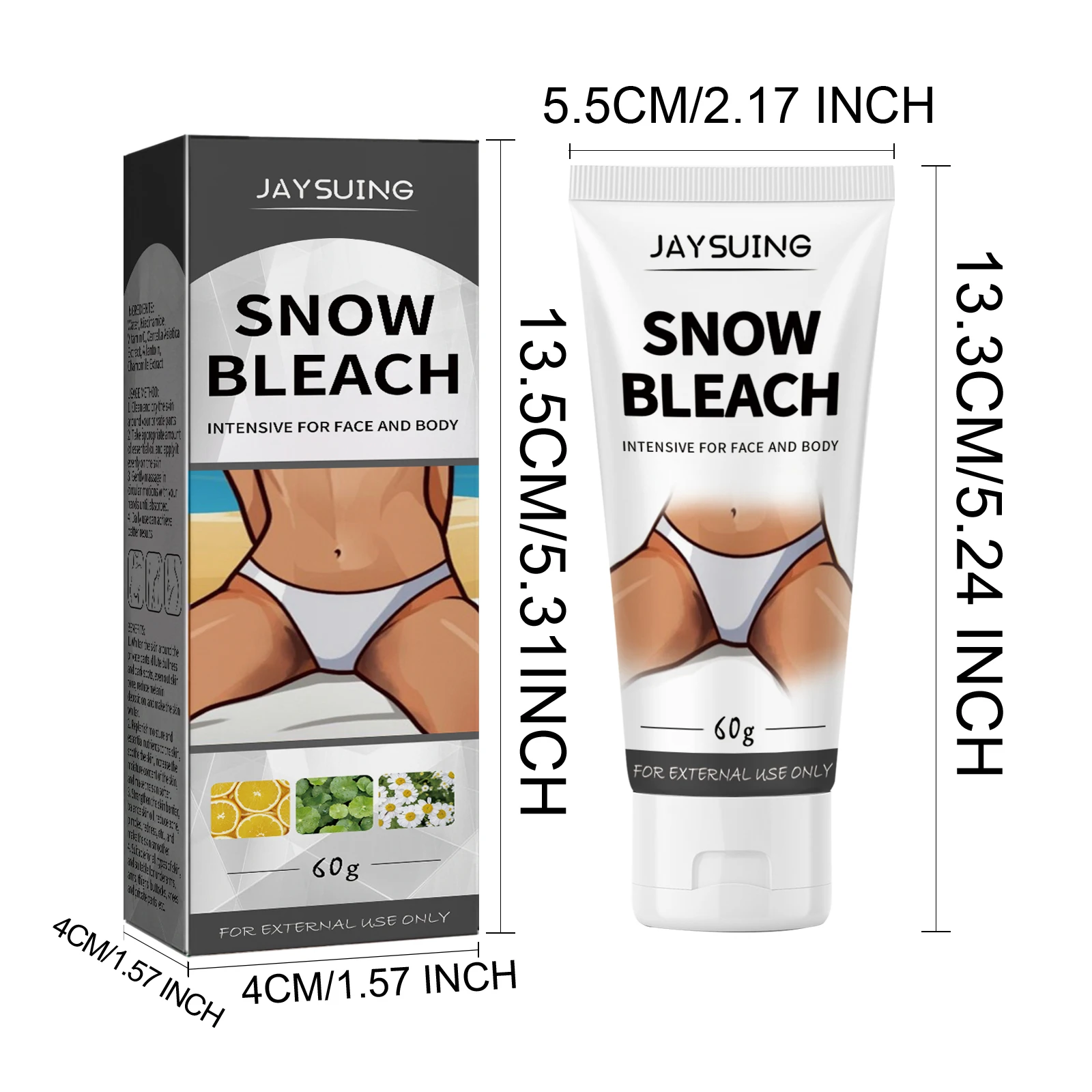 60g Whitening Body Cream Underarm Bleaching Brightening Lightening Spot Intimate Part Relieve Dark Reduce Dullness Bleach Cream 5