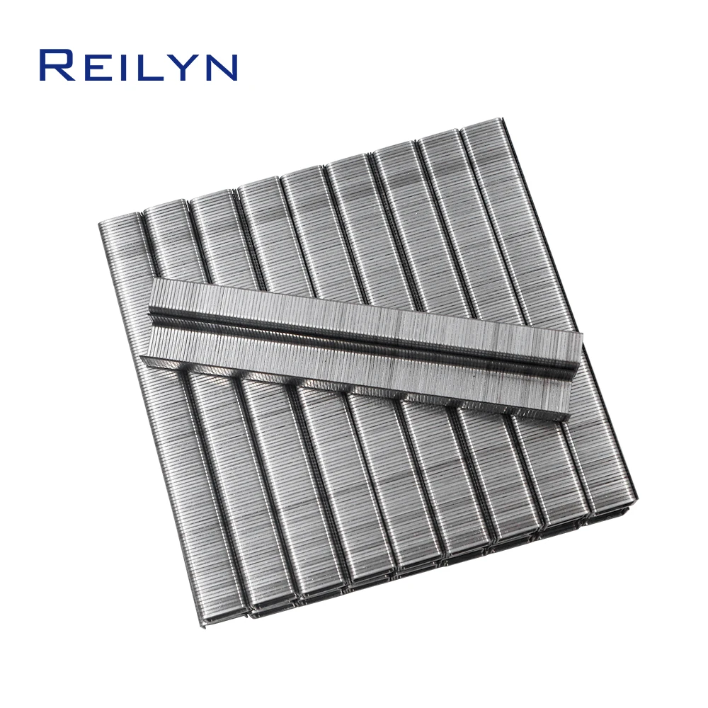 REILYN Tool Staples 1000pcs 8010 Nail Gun Tack 12.8x10x0.95mm for Framing Air Stapler Nails upholstery Gun Nails 500pcs 0 6 0 8mm hot stapler staples for car bumper plastic welder nails repair kit welding equipment tool parts