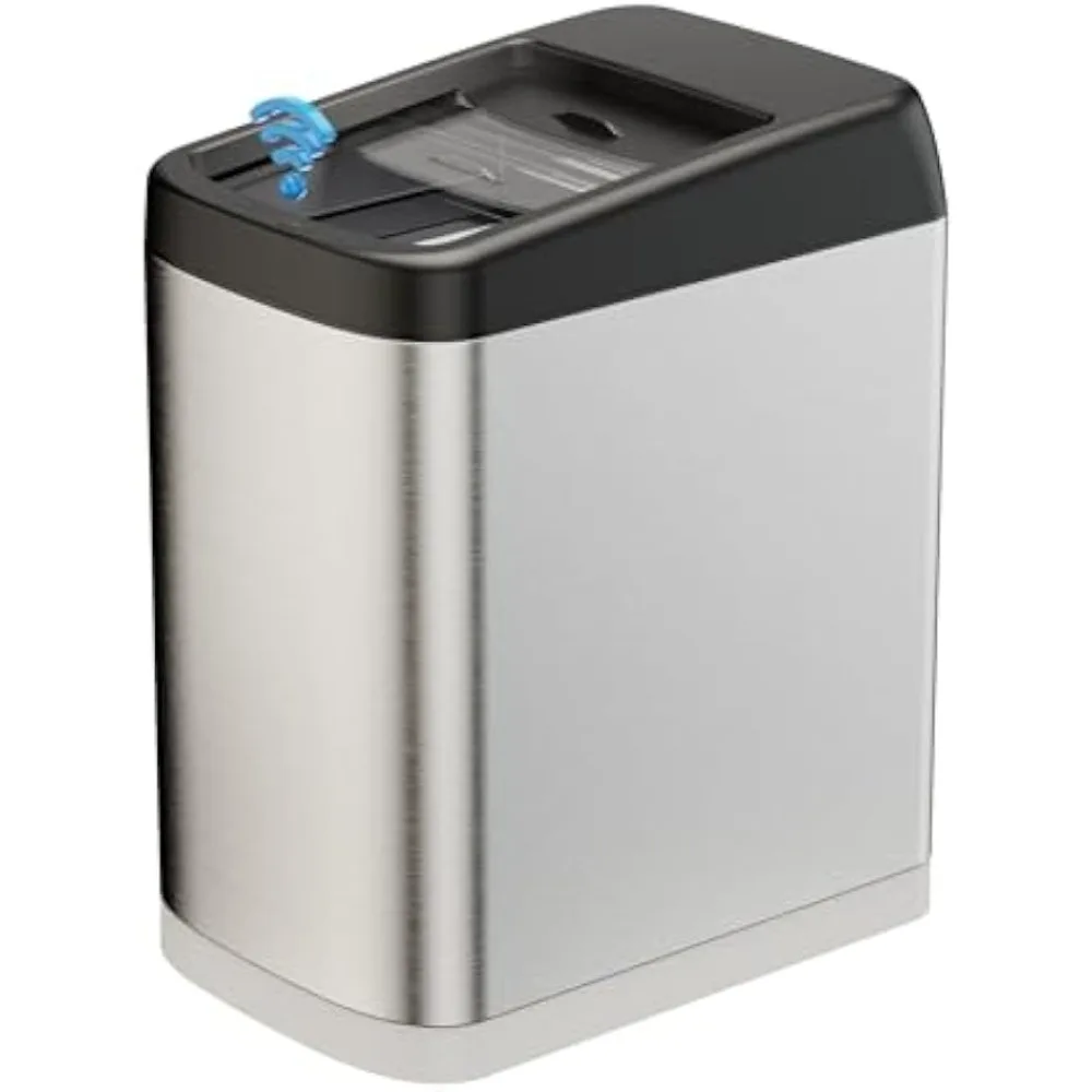 

50 Liter 13 Gallon Touchless Rectangular Automatic Motion Sensor Trash Can for Kitchen Separate Trash Bins Recycle Bin Bathroom