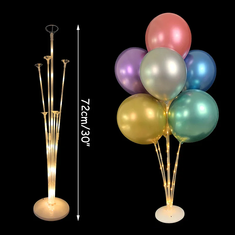 7/11Tubes Balloons Stand Holder Column Confetti Balloons Happy Birthday Air Ballon Kids Baby Shower Wedding Party Decorations
