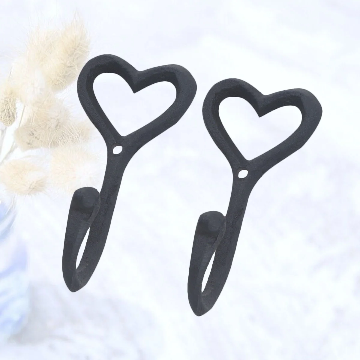 

Retro Coat Hooks Wrought Iron Heart-Shaped Hook Iron Hook Grocery Storage Hook Wall Vintage Hookation For Home Living Room