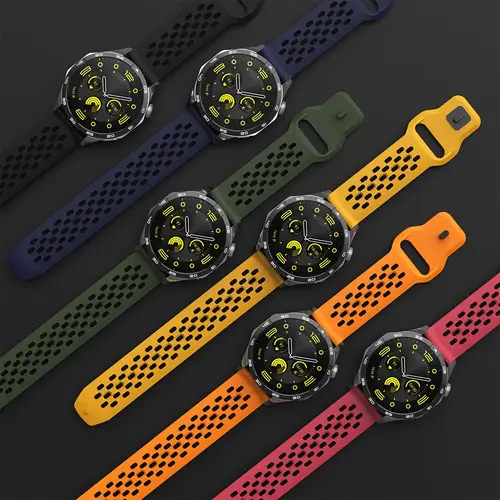 18mm 20mm 22mm Strap for Samsung Galaxy Watch 7 6 5 4 5Pro Classic Silicone Band for Huawei Watch GT6 Pro 46mm GT4/3Pro Bracelet - Image 2