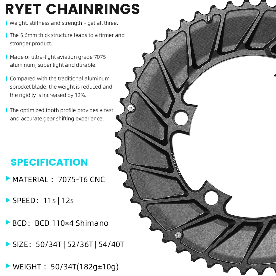 LEXON ロードフルカーボンクランクセット超軽量自転車クランク 362 