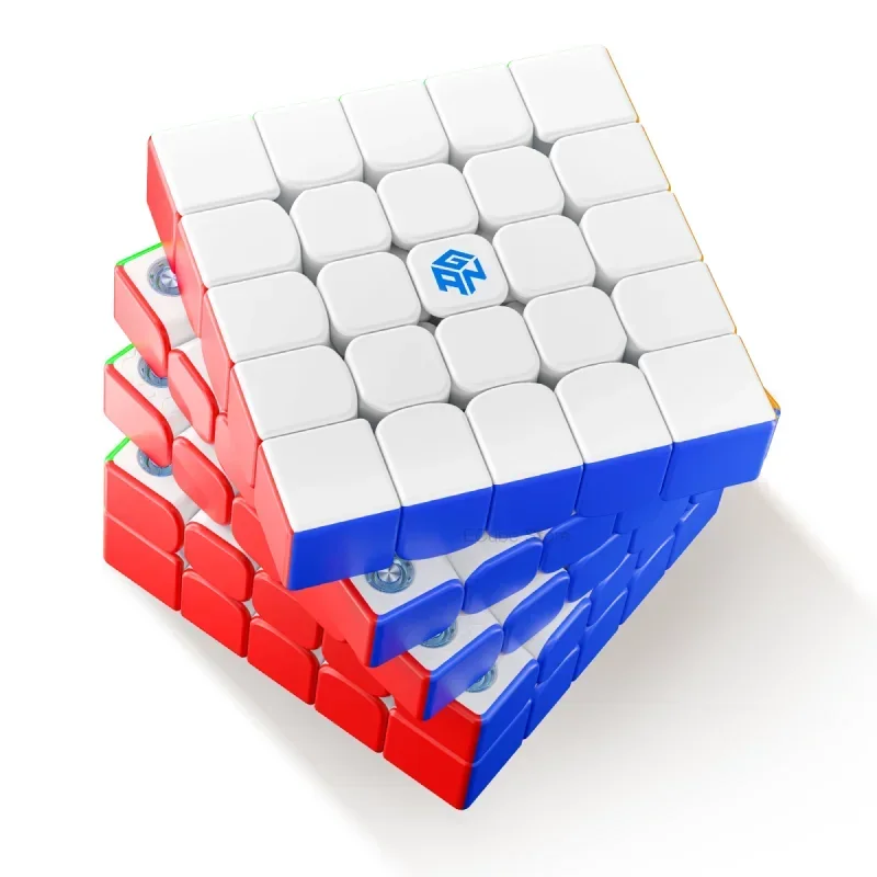 [Picube] GAN562M 5x5x5 Speed Magic Cube Core Magnetic Stickerless Cube UV Coated Puzzle Frosted Cubo Gifts for Speedcuber 4