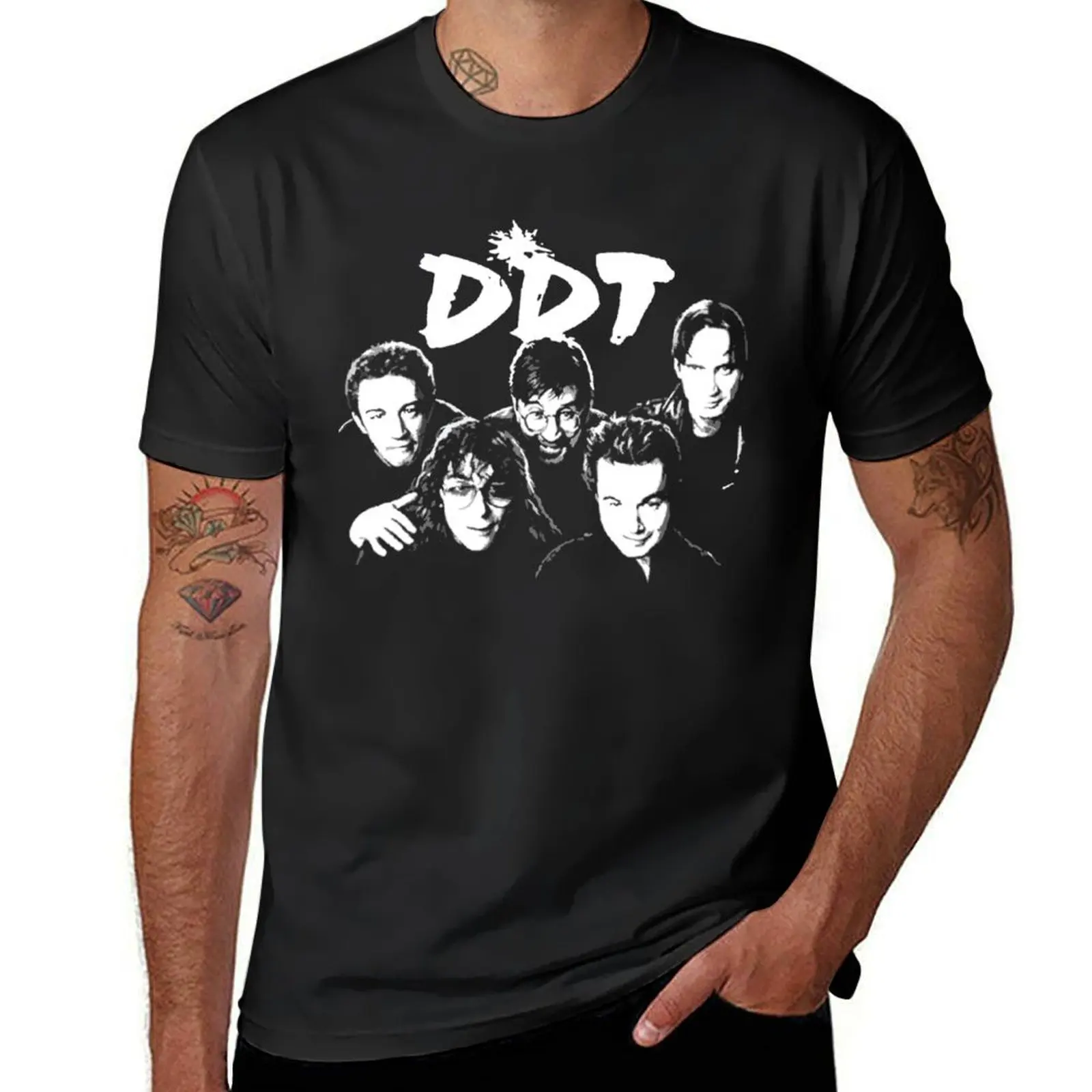 

DDT Band T-Shirt graphics sublime korean fashion Men's clothing