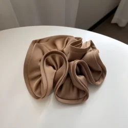 Elegant French - Style Satin Hair Tie for Women - Simple & Chic Design (7 Khaki)