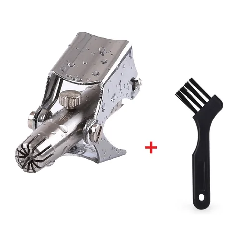 Trimmer Set For Men High Quality Stainless Steel Nose Razor Shaver Manual Washable Nose Ear Hair Trimmer With Brush