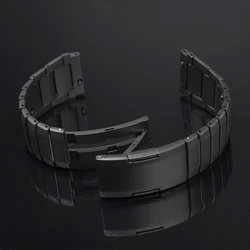 Premium Titanium Strap for Huawei Watch - Elegant 22mm Bracelet Band (Black)