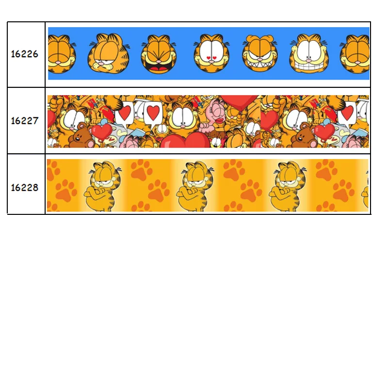 DHK 50yards Cartoon Printed Grosgrain Ribbon Accessories Material Headwear Decoration DIY Sewing Craft S1872