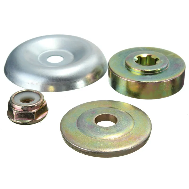 

4pcs Metal Gearbox Blade Nut Fixing Kit Replacement For Brusher Cutter Tools Lawn Mower Spares Accessories