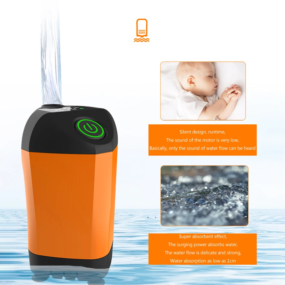 Outdoor Camping Shower IPX7 Waterproof with Digital Display Portable Electric Shower Pump for Hiking Travel Beach Pet Watering 5
