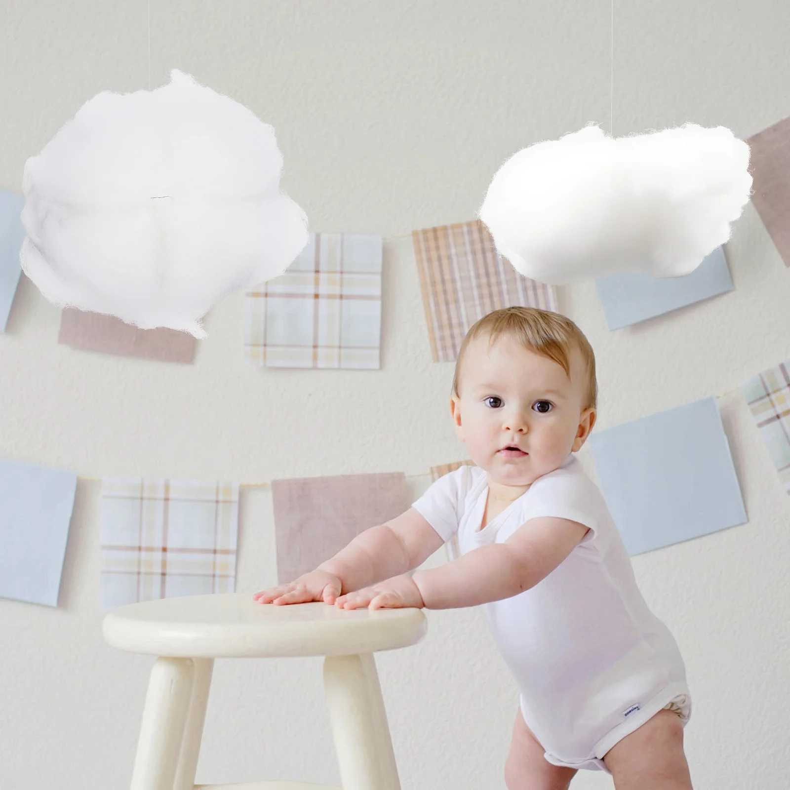 Ceiling Simulated Cotton Cloud Decoration Wedding Decorations DIY Pendant Child White Balloons 4