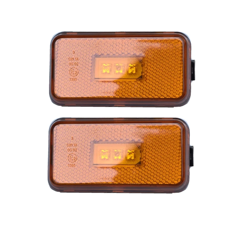 ตัวเลือกสินค้า ไฟ LED E2สีเหลืองอำพัน24V สำหรับ Scania เครื่องหมายด้านข้างรถบรรทุกหนักสำหรับ Scania อะไหล่รถบรรทุกรถบรรทุกมีตัวเชื่อม2 oem1737413