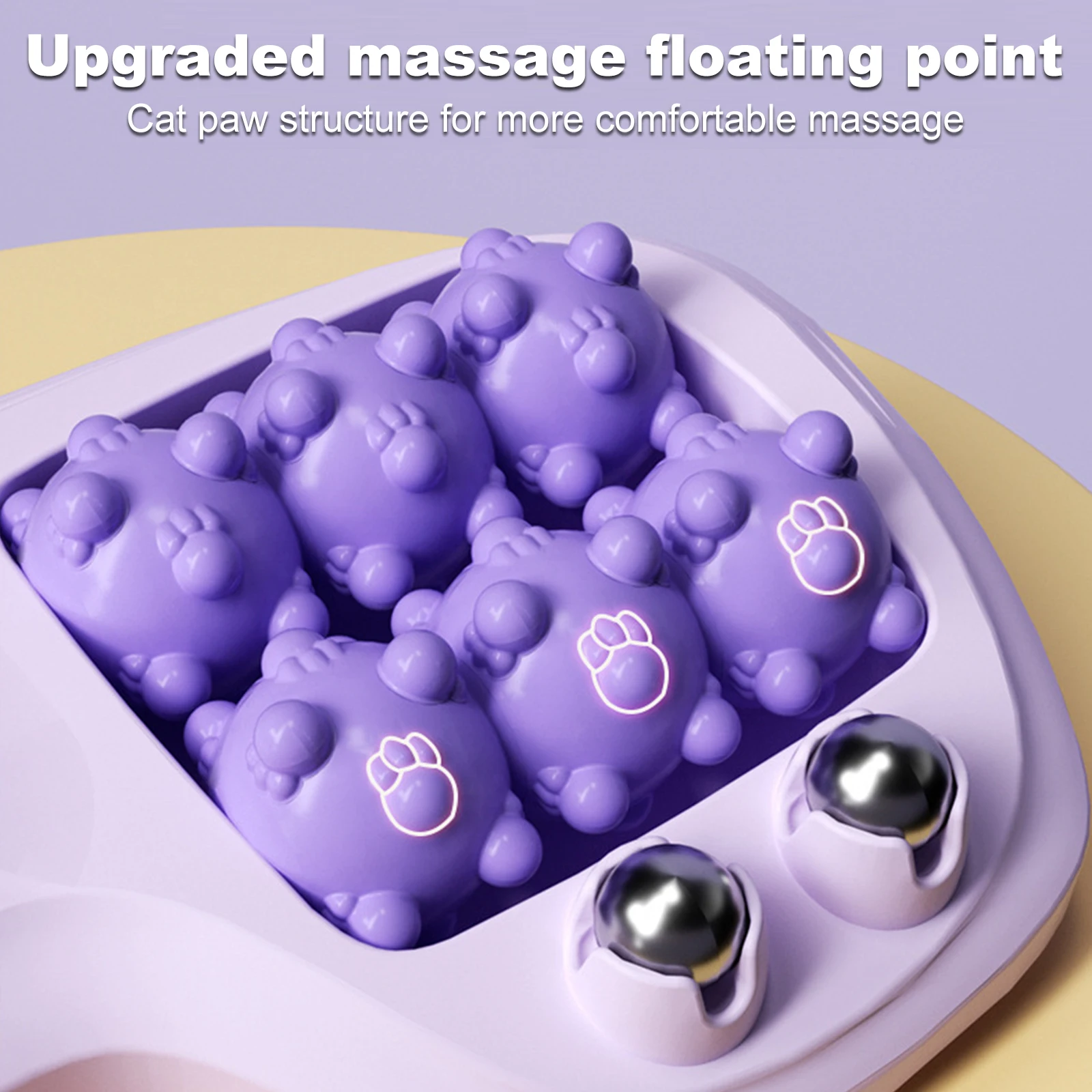 1PC Foot Roller Massager Foot Massage Magnetic Bead Roller Multi-Point Foot Massage Foot Therapy Rubbing Foot Massager Tri Color