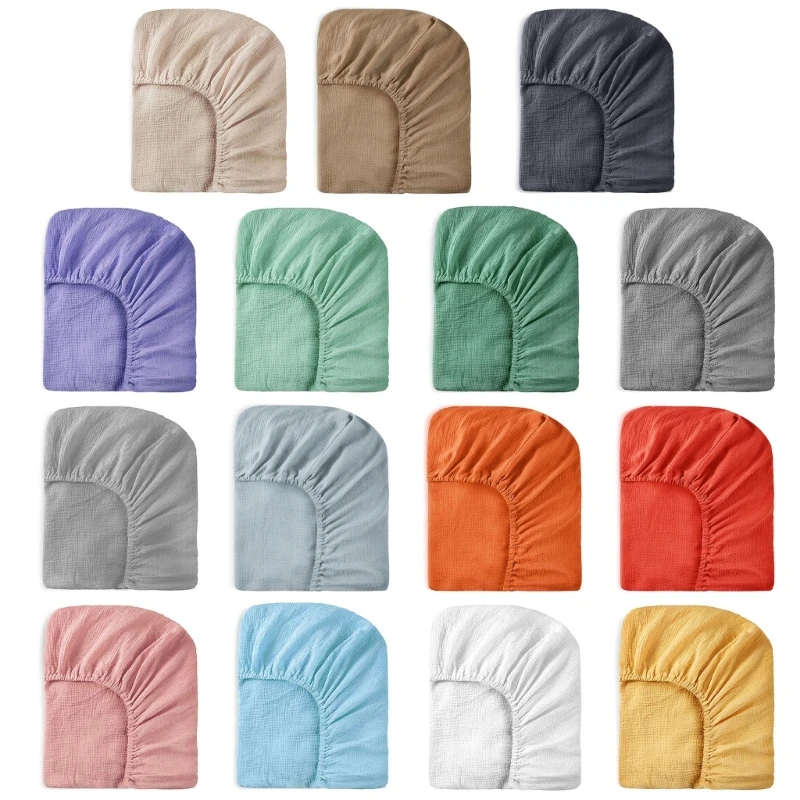 Comfortable Cotton Bed Sheets Soft & Breathable Baby Bed Crib Fitted Sheets Mattress Cover Sleeve For Infants
