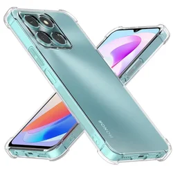 Shockproof Clear TPU Protective Case for Honor Series - Four-Corner Reinforcement (Clear)