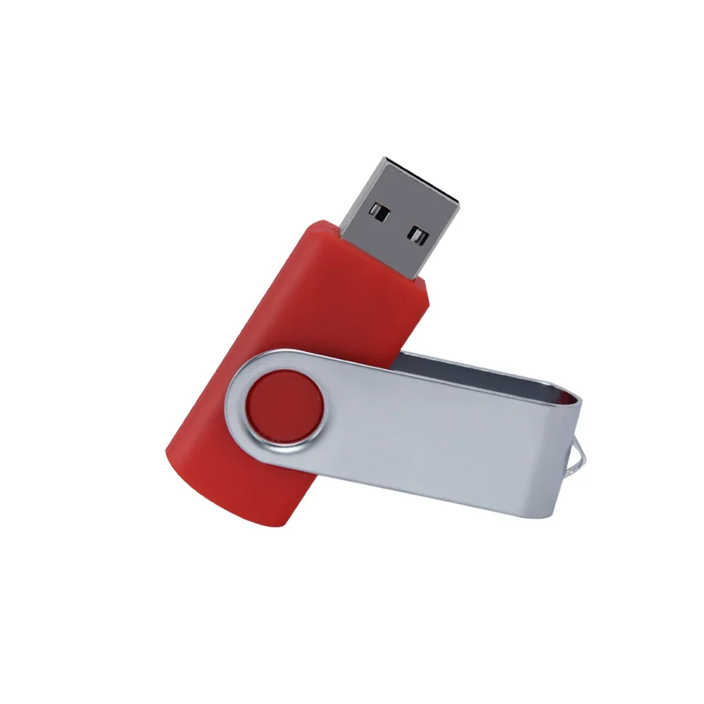 High-Capacity USB Flash Drive with Swivel Design - Metal Portable Memory Stick