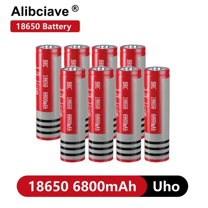 18650 Batteria Al Litio 3.7 V Volt 6800Mah 18650 Batteria Ricaricabile Batterie Agli Ioni Di Litio Per Torcia Power Bank Ecc.