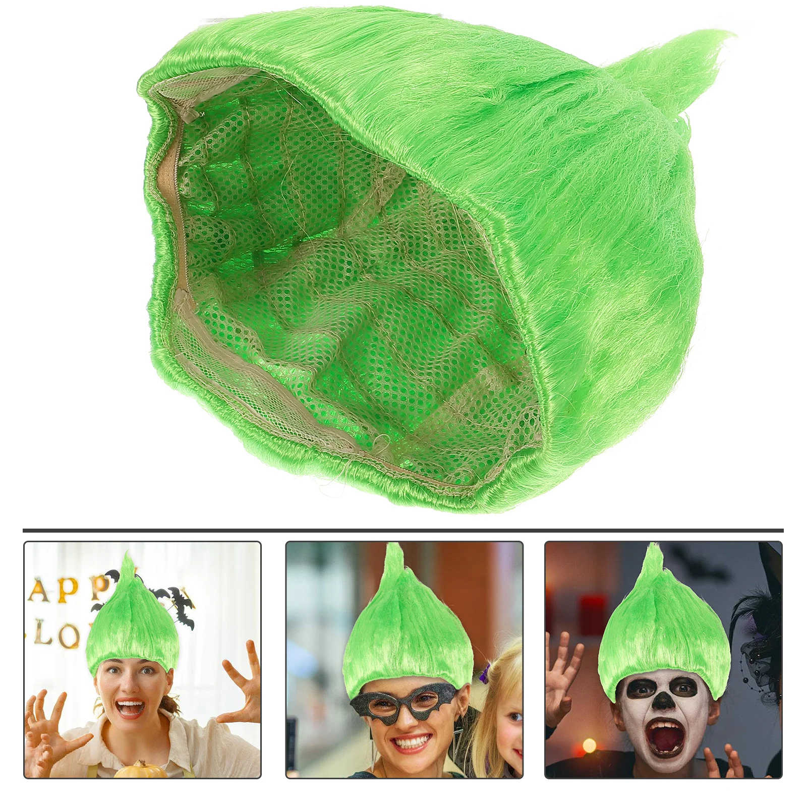 Flame Shape K Silk Material Cosplay Troll Festival Headdress Carnival Headwear Costumes Accessories