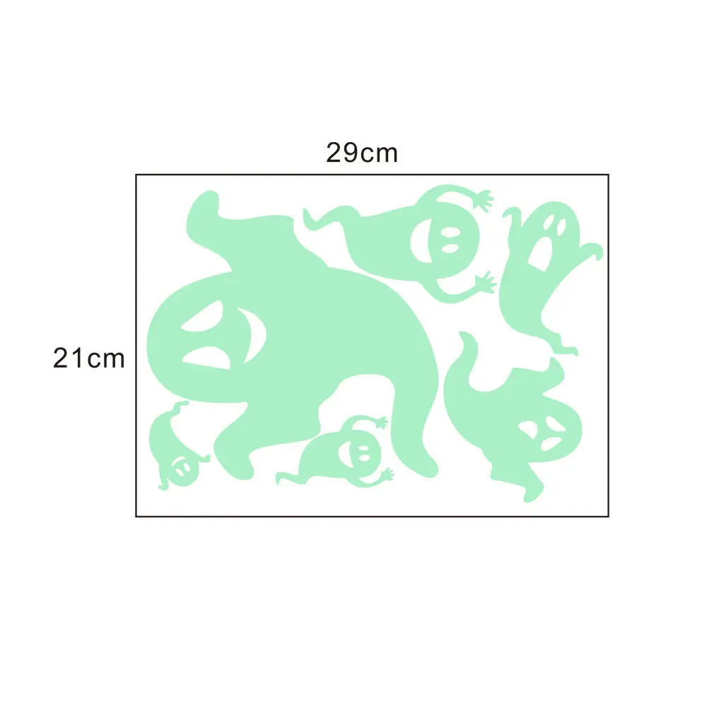 Halloween Decoration 3D Bat Luminous Stickers Scary Decos Props Fluorescent Wall Decals Glow in the Dark Stickers