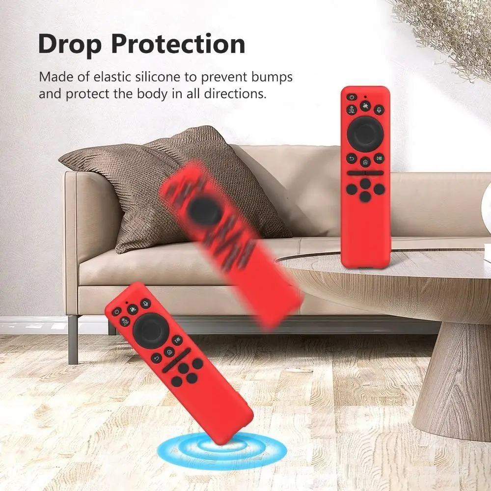 Silicone Protective Case with Lanyard Protector Remote Controller Cover for Samsung BN59-01432A/BN59-01480L