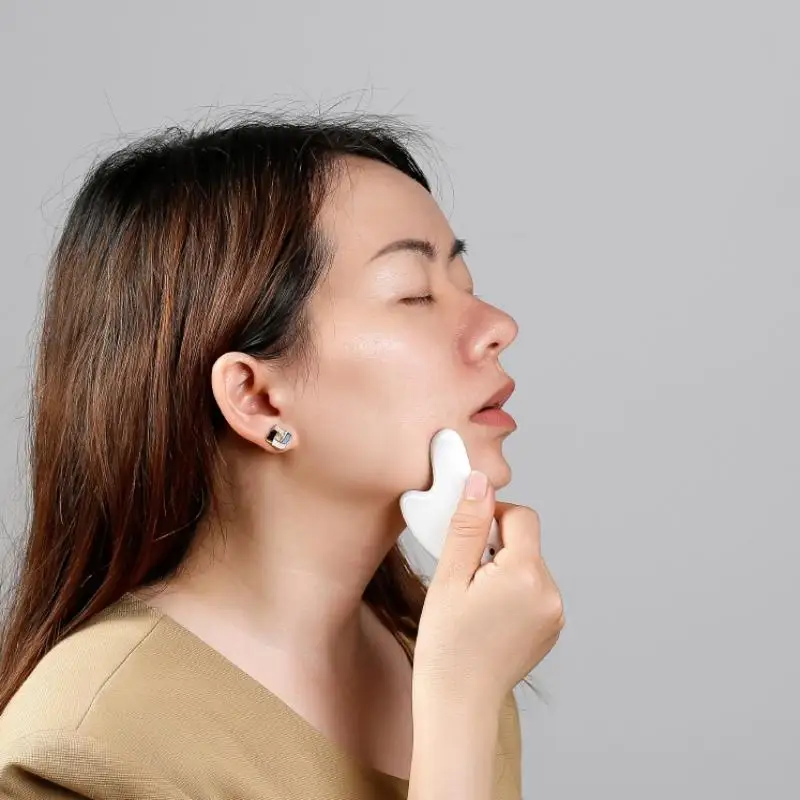 High Silicon Glass Gua Sha Board Facial Scraper Plate Lift Massage For Face Body Neck Leg Skin Care Beauty Health Massager