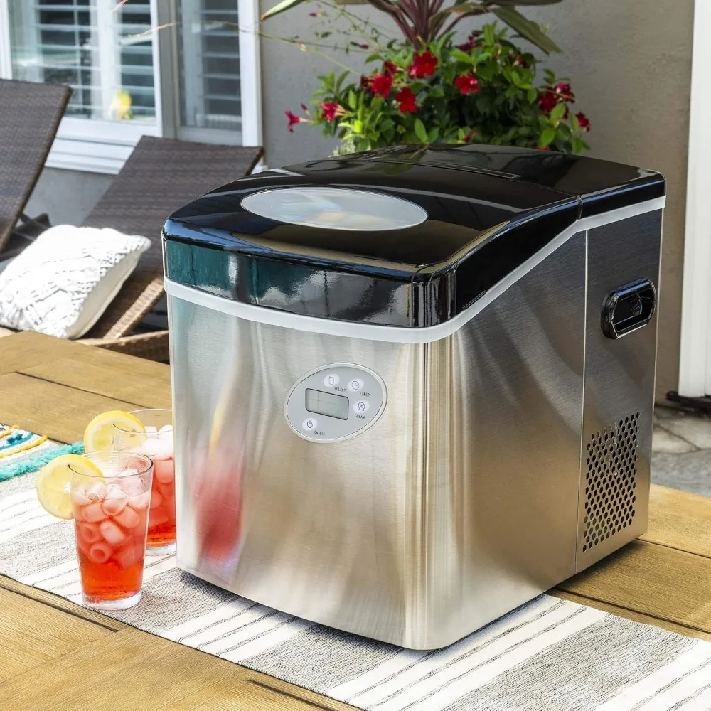 Portable Ice Maker 50 lb Daily 12Cubes in Under 7 Minutes Compact Countertop Design 3 Size Bullet Shaped Ice for Kitchen Office 2