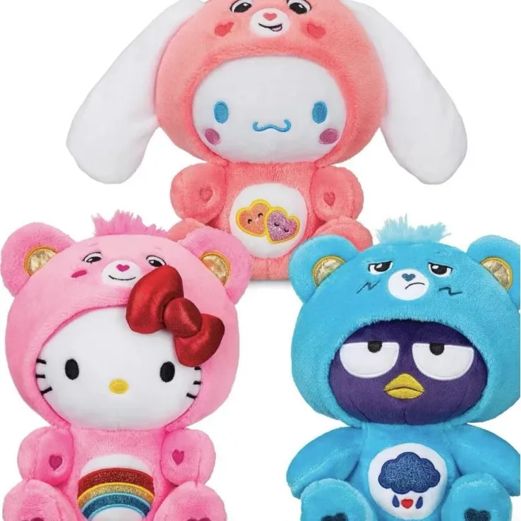 50cm Hello Kitty Bad Badtz-maru Cinnamoroll Plush Toys Rainbow Bears Cute Plush Anime Role Accompanied Children Girl's Dolls 5