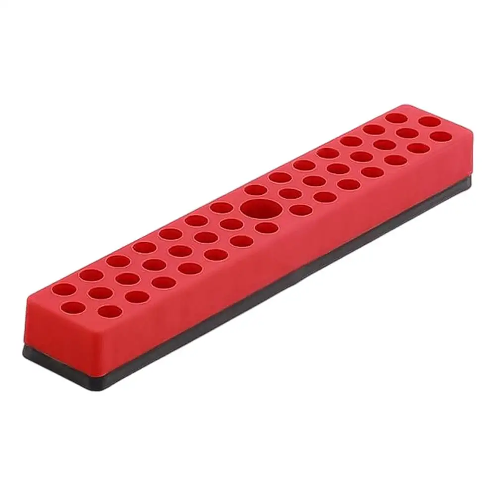 Magnetic 43-Slot Hex Bit Organizer Box for Screwdriver and Drill Bit Storage