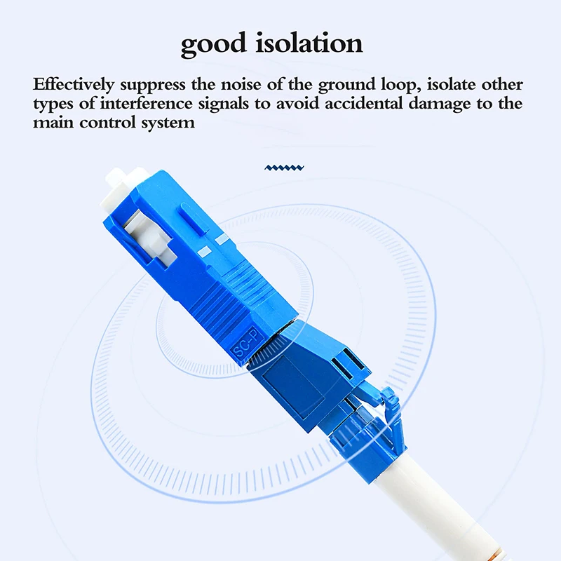 Single Mode SC Male to LC Female Hybrid Optical Fiber Adapter Connector 1pc For Optical Power Meter Accessories Replacement Ethernet Cable Adapter