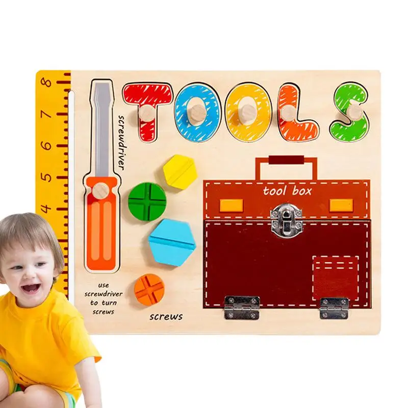 

Peg Puzzles For Kids Interactive Montessori Color Learning Wood Jigsaw Board Early Educational Learning Toys Hand-Eye