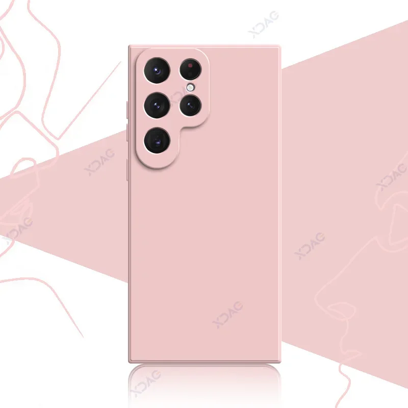 Luxury Soft Square Liquid Silicone Phone Case Cover