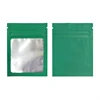 7x9cm Matte Colors With Clear Window Frosted Small Reusable Bag Smell Proof Resealable Zip Lock Mylar Bags Zipper Plastic Bag 4