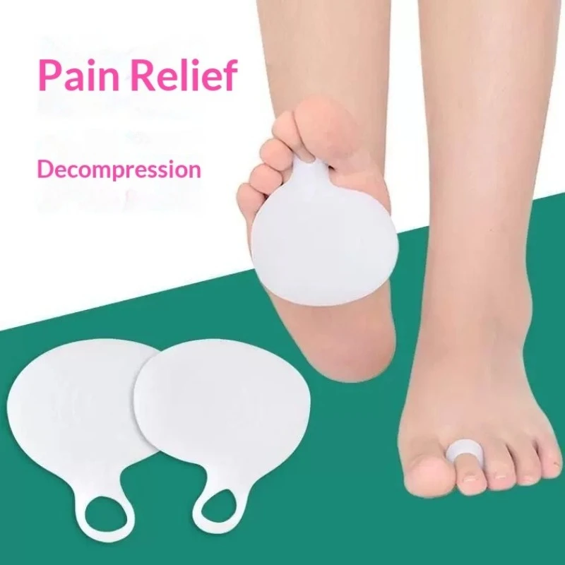 여성용 실리콘 앞발 패드, 통증 완화, 미끄럼 방지, 부드러운 하이힐 슈즈 패드..