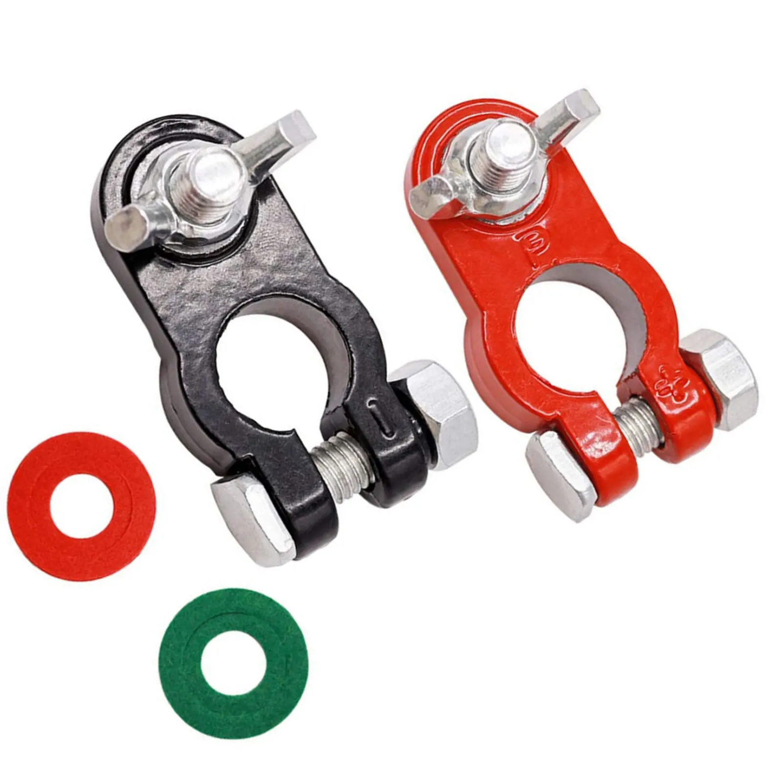 Car Boat Truck Battery Terminal Clamp 2 Pcs Pile Alloy Head Automotive Connector Clip Aluminum Alloy Terminal Battery battery terminal clamp